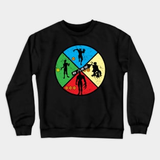 Zombie Wheel Crewneck Sweatshirt